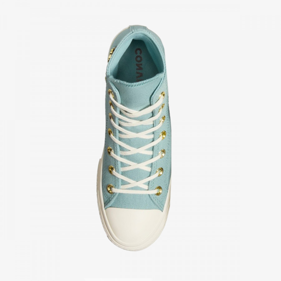 CONVERSE Спортни обувки CHUCK TAYLOR ALL STAR LIFT PLATFORM GOLD 