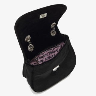 JUICY COUTURE Чанти Kimberly Crossbody w/ Fla Polyester Blac 