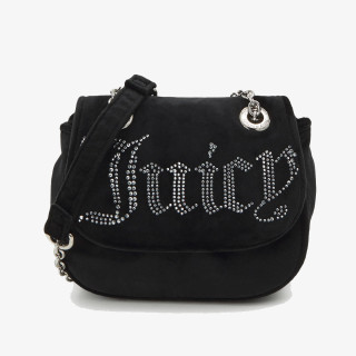 JUICY COUTURE Чанти Kimberly Crossbody w/ Fla Polyester Blac 