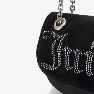 JUICY COUTURE Чанти Kimberly Crossbody w/ Fla Polyester Blac 