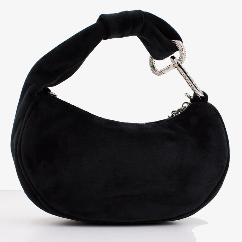 JUICY COUTURE Малка чанта Blossom Small Hobo Bag Polyester Black 