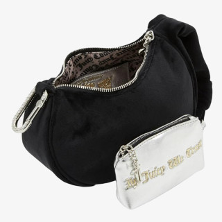 JUICY COUTURE Малка чанта Blossom Small Hobo Bag Polyester Regatta 