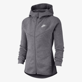 NIKE Суитшърт W NSW TCH FLC WR HOODIE FZ 