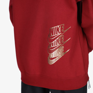 NIKE Суитшърт W NSW HOODIE BB OS SHINE 