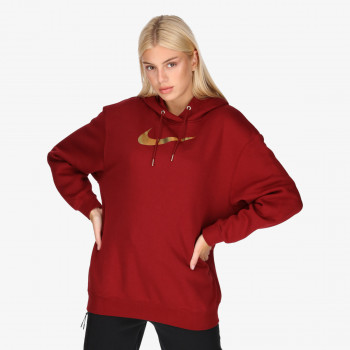 NIKE Суитшърт NIKE Суитшърт W NSW HOODIE BB OS SHINE 