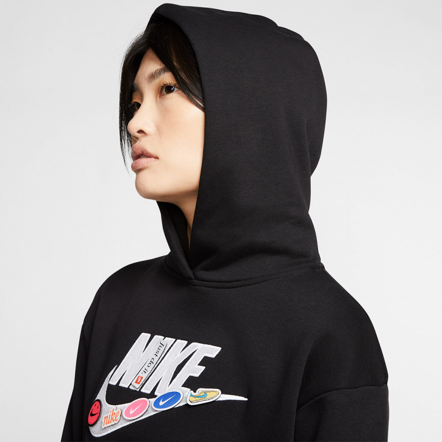 NIKE Суитшърт W NSW ICN CLSH FLC HOODIE BB 