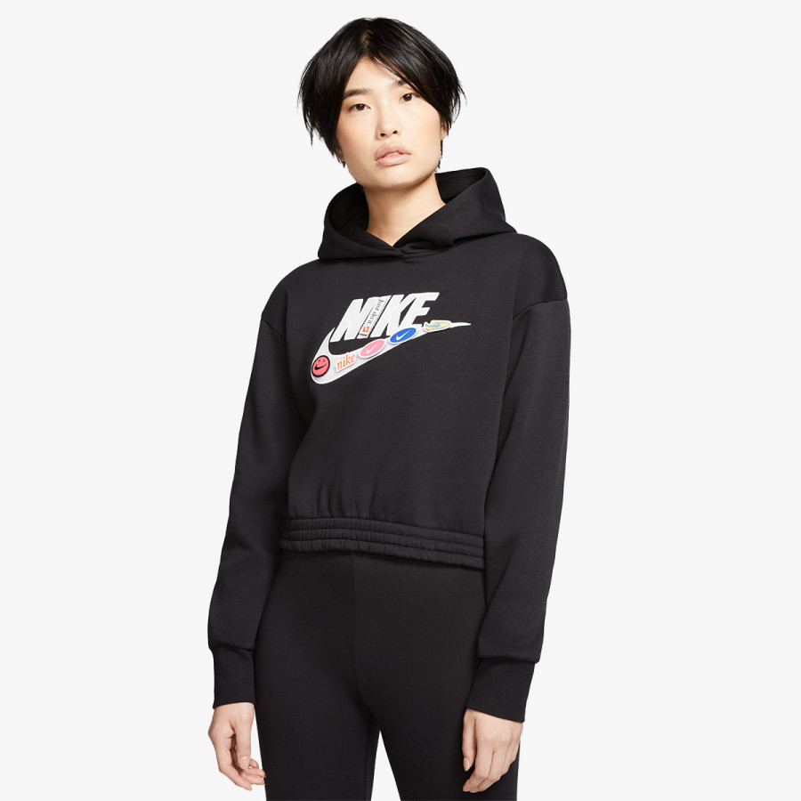 NIKE Суитшърт W NSW ICN CLSH FLC HOODIE BB 