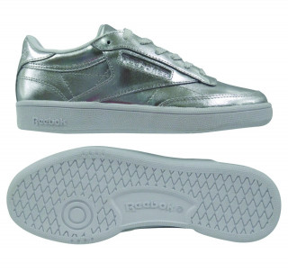 Reebok Спортни обувки CLUB C 85 S SHINE   SILVER/WHITE 