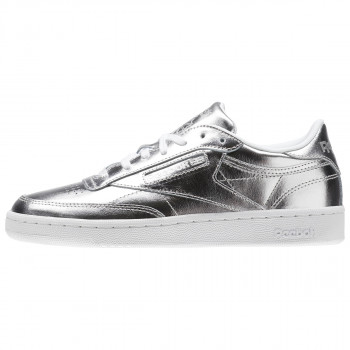 Reebok Спортни обувки Reebok Спортни обувки CLUB C 85 S SHINE   SILVER/WHITE 