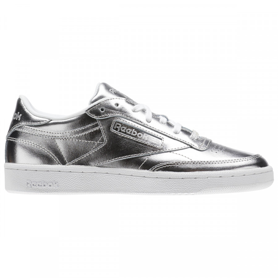 Reebok Спортни обувки CLUB C 85 S SHINE   SILVER/WHITE 