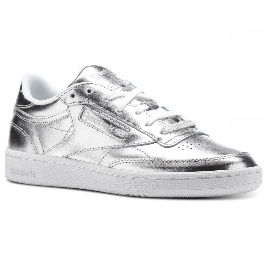 Reebok Спортни обувки CLUB C 85 S SHINE   SILVER/WHITE 