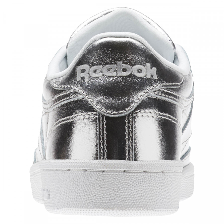 Reebok Спортни обувки CLUB C 85 S SHINE   SILVER/WHITE 