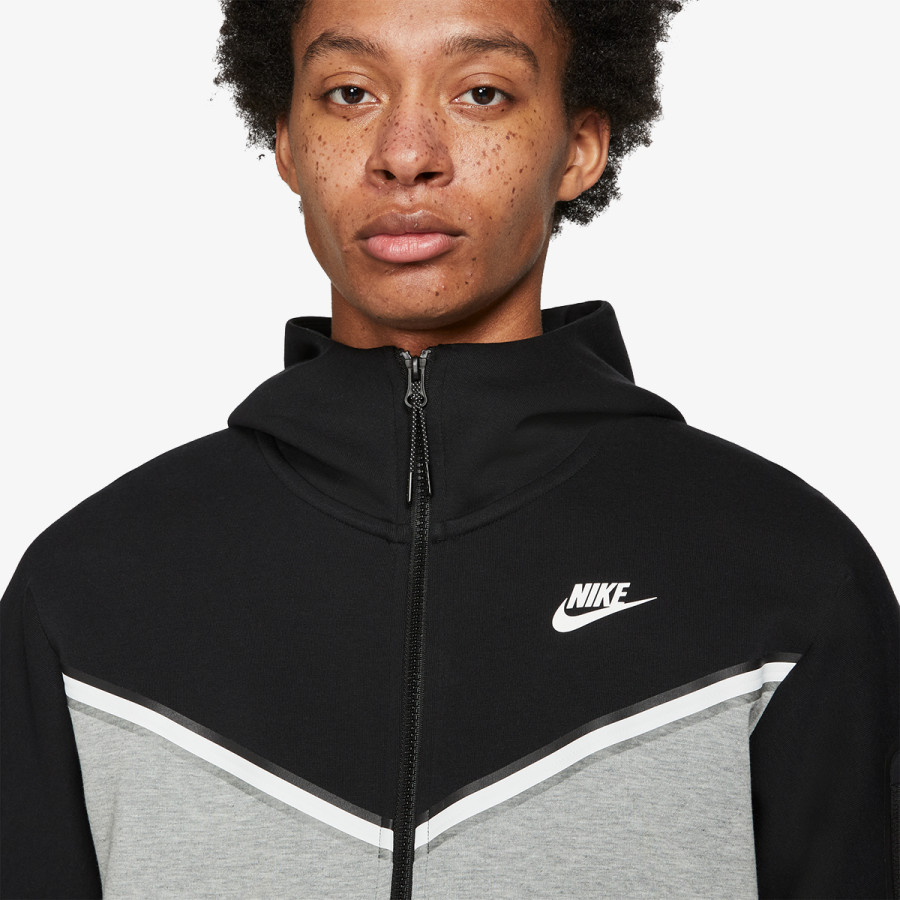 NIKE Суитшърт M NSW TCH FLC HOODIE FZ WR 