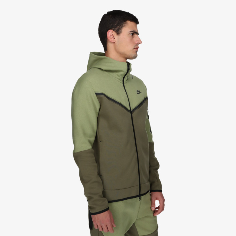 nike m nsw tch flc hoodie fz wr