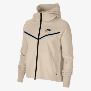 NIKE Суитшърт W NSW TCH FLC WR HOODIE FZ 