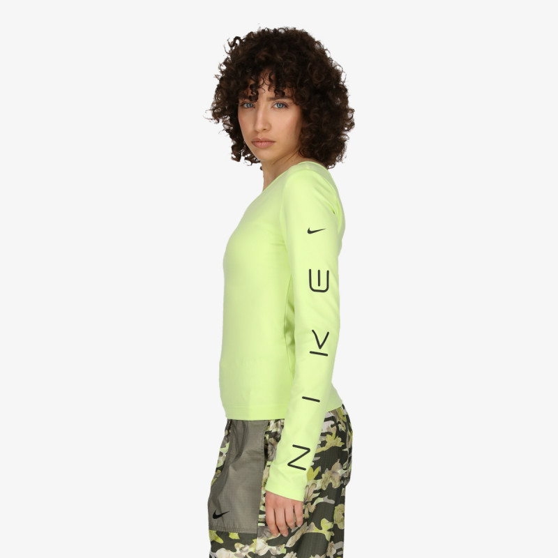 NIKE Блуза с дълъг ръкав W NSW GX ASYM LS TOP P&G 
