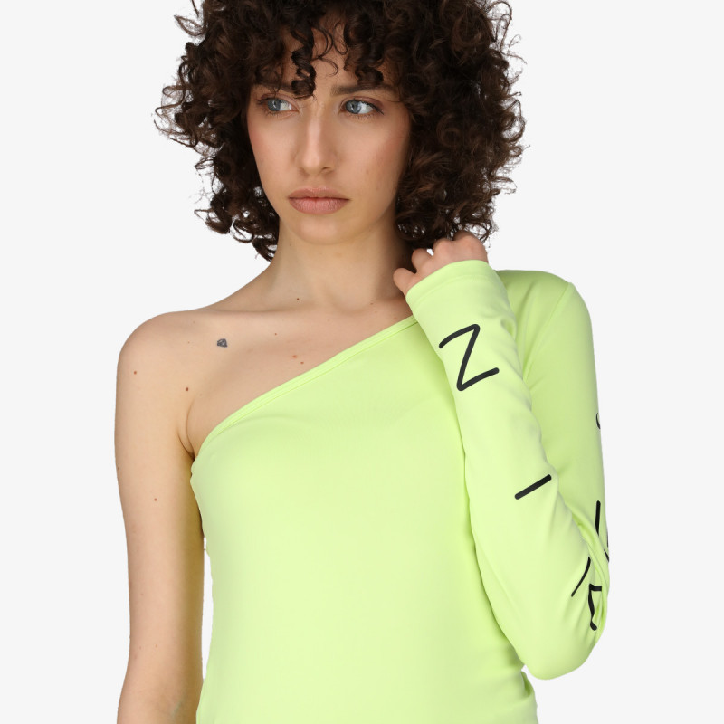 NIKE Блуза с дълъг ръкав W NSW GX ASYM LS TOP P&G 
