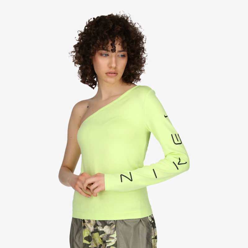 NIKE Блуза с дълъг ръкав W NSW GX ASYM LS TOP P&G 