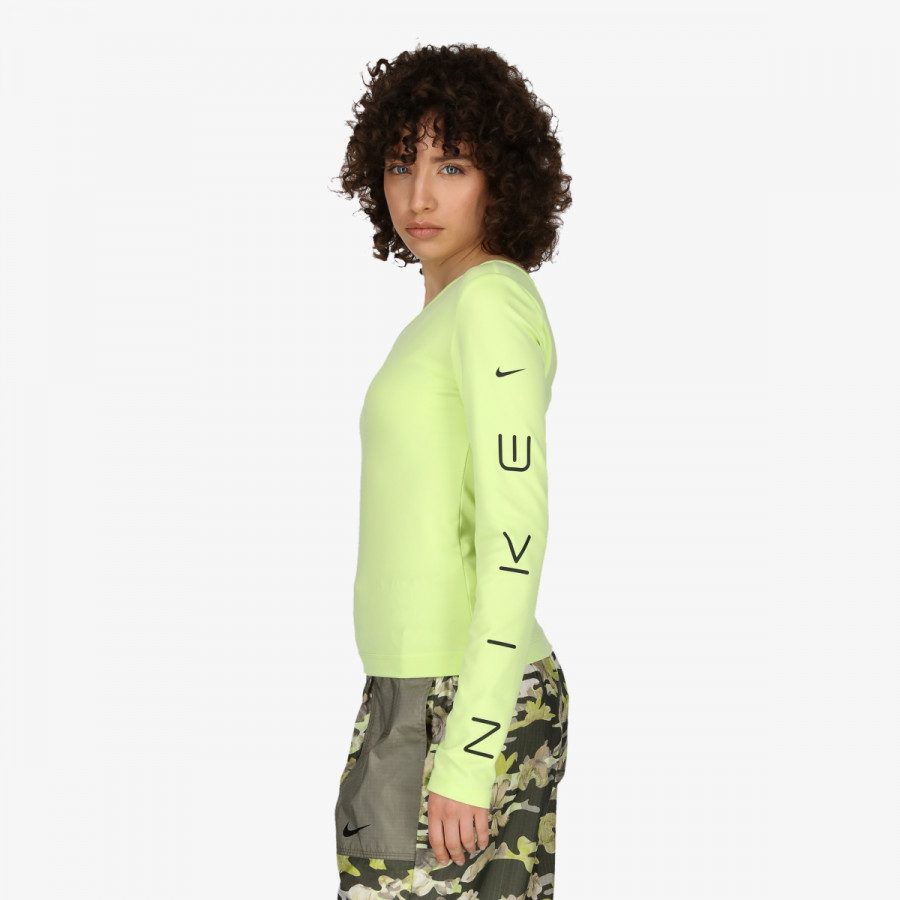 NIKE Блуза с дълъг ръкав W NSW GX ASYM LS TOP P&G 