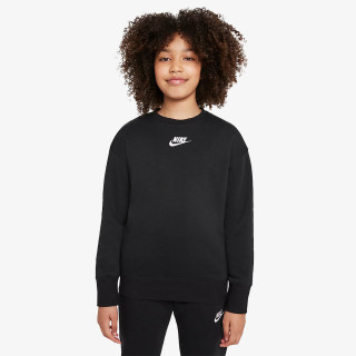 NIKE Блуза с дълъг ръкав G NSW CLUB FLC BF CREW LBR 