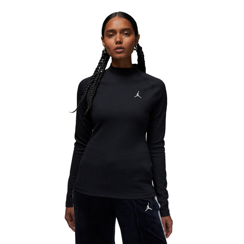 NIKE Блуза с дълъг ръкав W J FLIGHT LS RIB TOP 