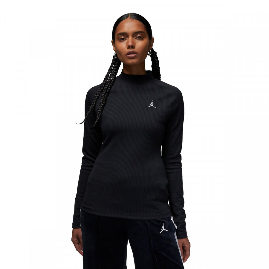 NIKE Блуза с дълъг ръкав W J FLIGHT LS RIB TOP 