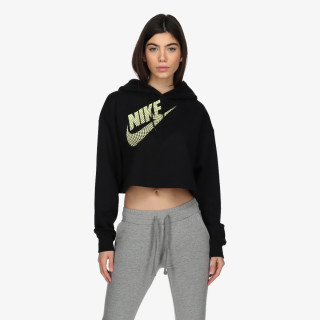 NIKE Суитшърт W NSW FLC PO HOODIE CROP DNC 