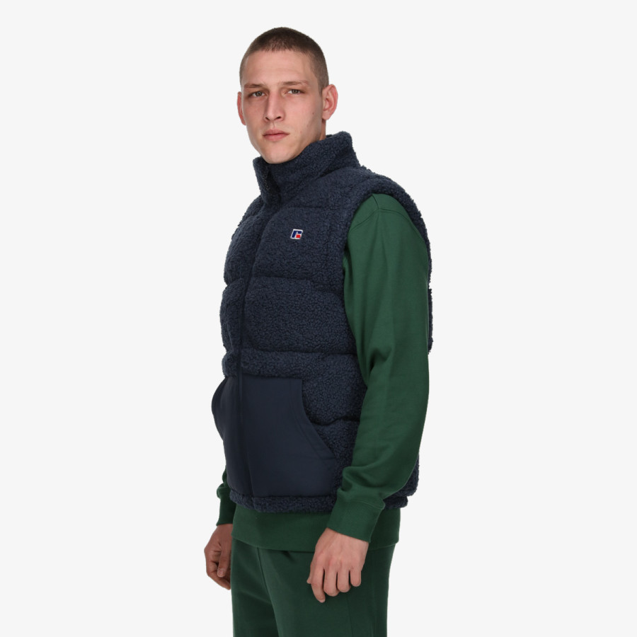 Russell Athletic Елек DARREN-PADDED SHERPA GILET 