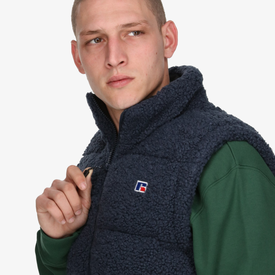 Russell Athletic Елек DARREN-PADDED SHERPA GILET 