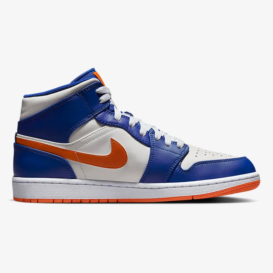 NIKE Спортни обувки AIR JORDAN 1 MID WHT 