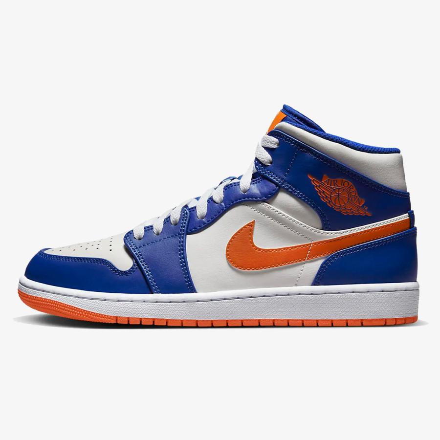 NIKE Спортни обувки AIR JORDAN 1 MID WHT 