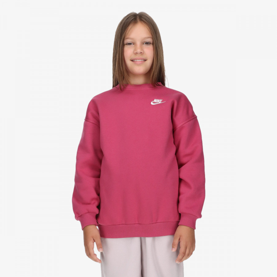 NIKE Суитшърт G NSW CLUB FLC OVRSZD CREW LBR 