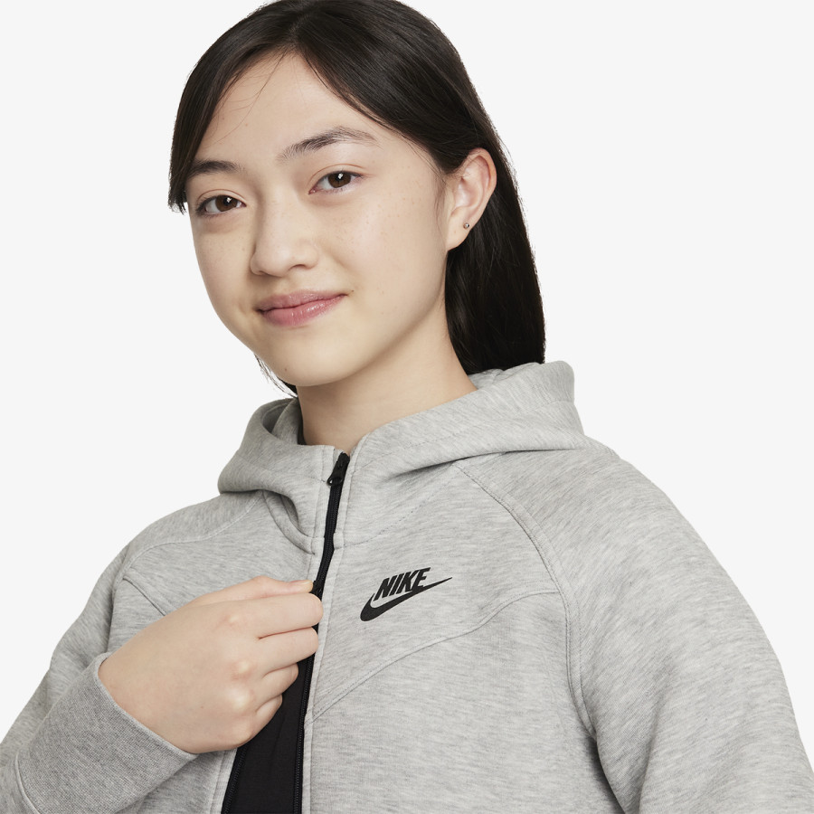 NIKE Суитшърт G NSW TCH FLC HD FZ LS 