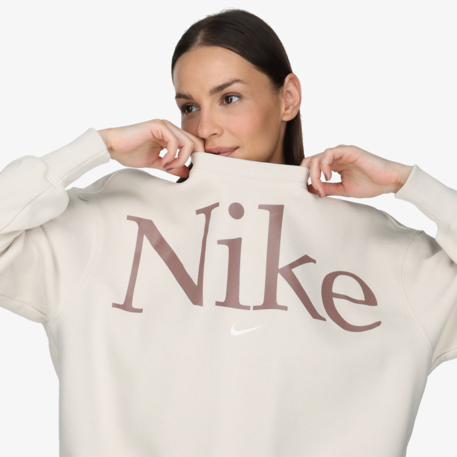 NIKE Блуза с дълъг ръкав W NSW PHNX FLC OS LOGO CREW 