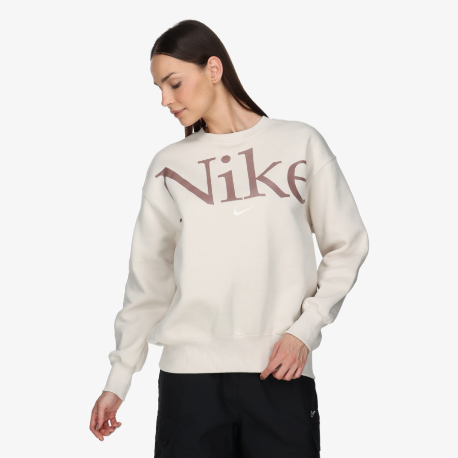 NIKE Блуза с дълъг ръкав W NSW PHNX FLC OS LOGO CREW 