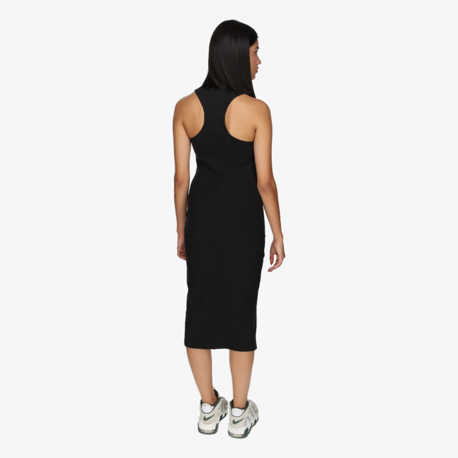 NIKE Рокля W NSW NK CHLL KNT RIB MIDI DRS 