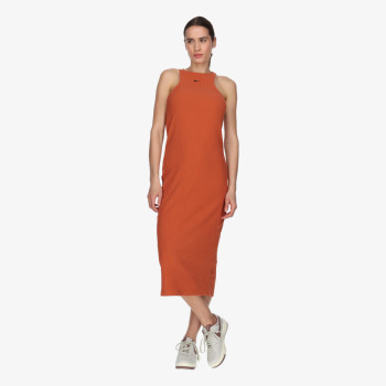 NIKE Рокля W NSW NK CHLL KNT RIB MIDI DRS 