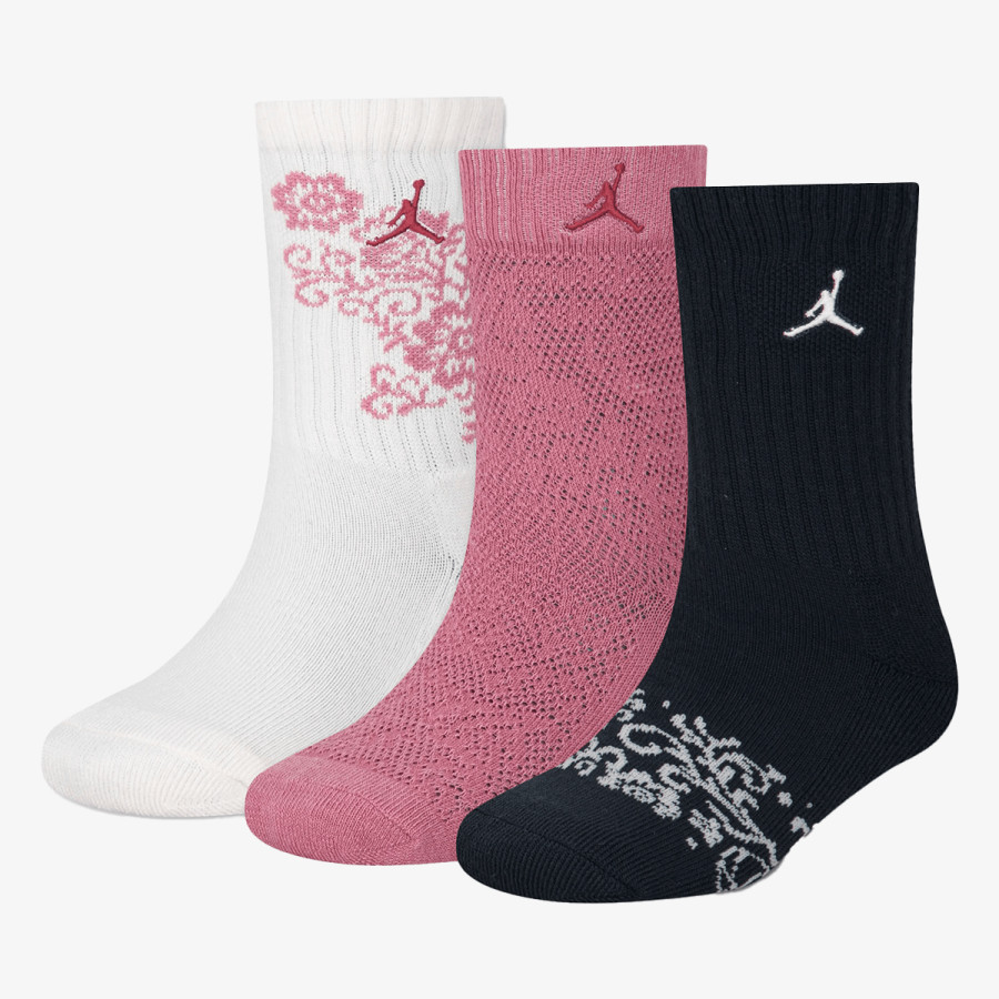 JORDAN Чорапи JHG FLORAL LACE 3PK CREW 