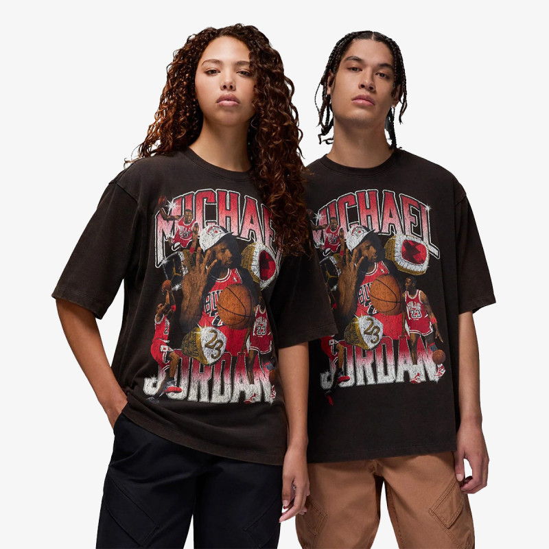 NIKE Тенискa M J FLT ESS GFX OVSZ SS CRW 