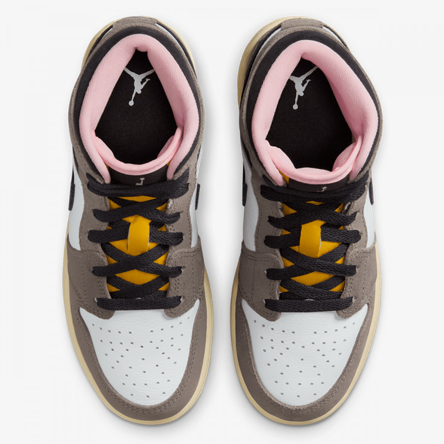 NIKE Спортни обувки AIR JORDAN 1 MID SE BG 