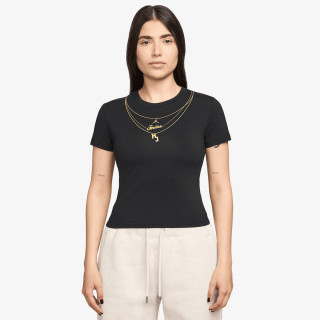 NIKE Тенискa W J FLT SS TMID GFX TEE CHN 
