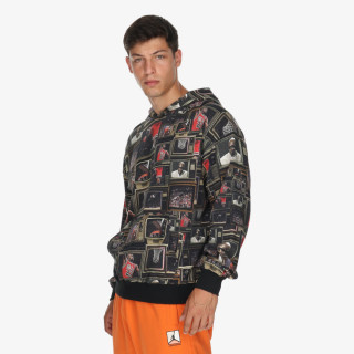 NIKE Суитшърт M J BRK AOP FLC PO LB 