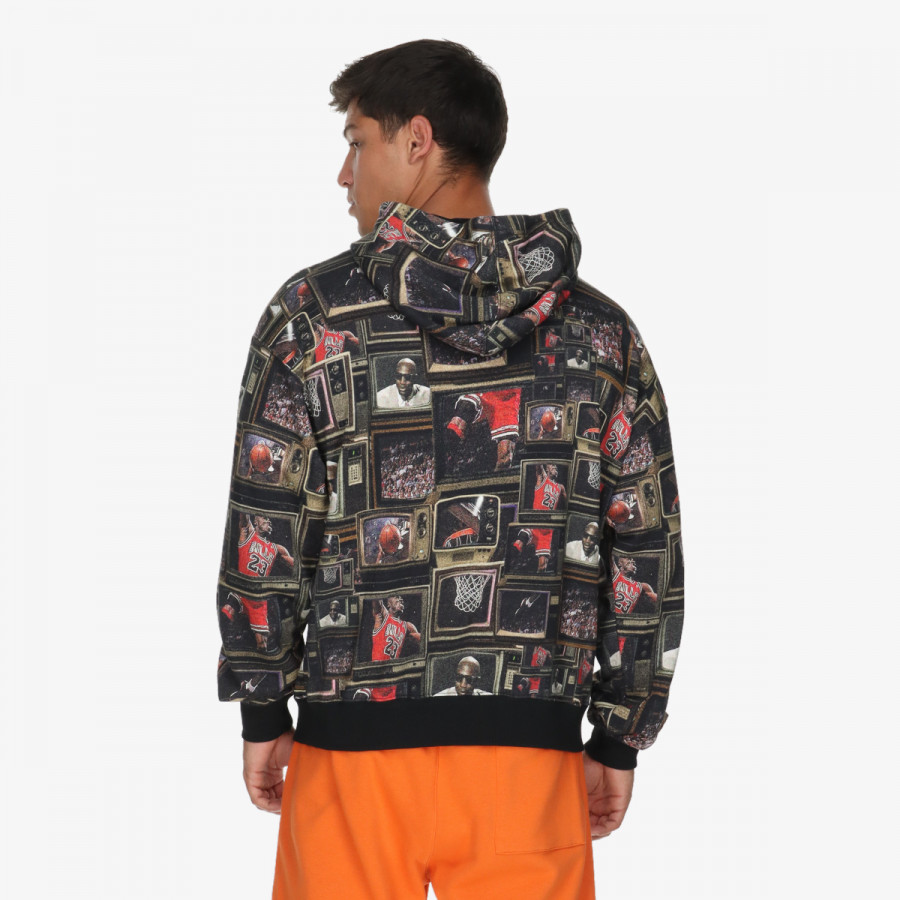 NIKE Суитшърт M J BRK AOP FLC PO LB 