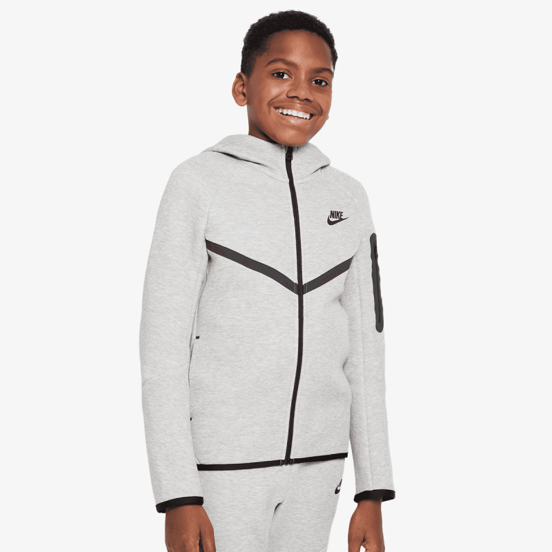 NIKE Суитшърт B NSW TCH FLC FZ - PD 