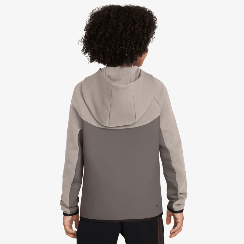 NIKE Суитшърт B NSW TCH FLC FZ - PD 