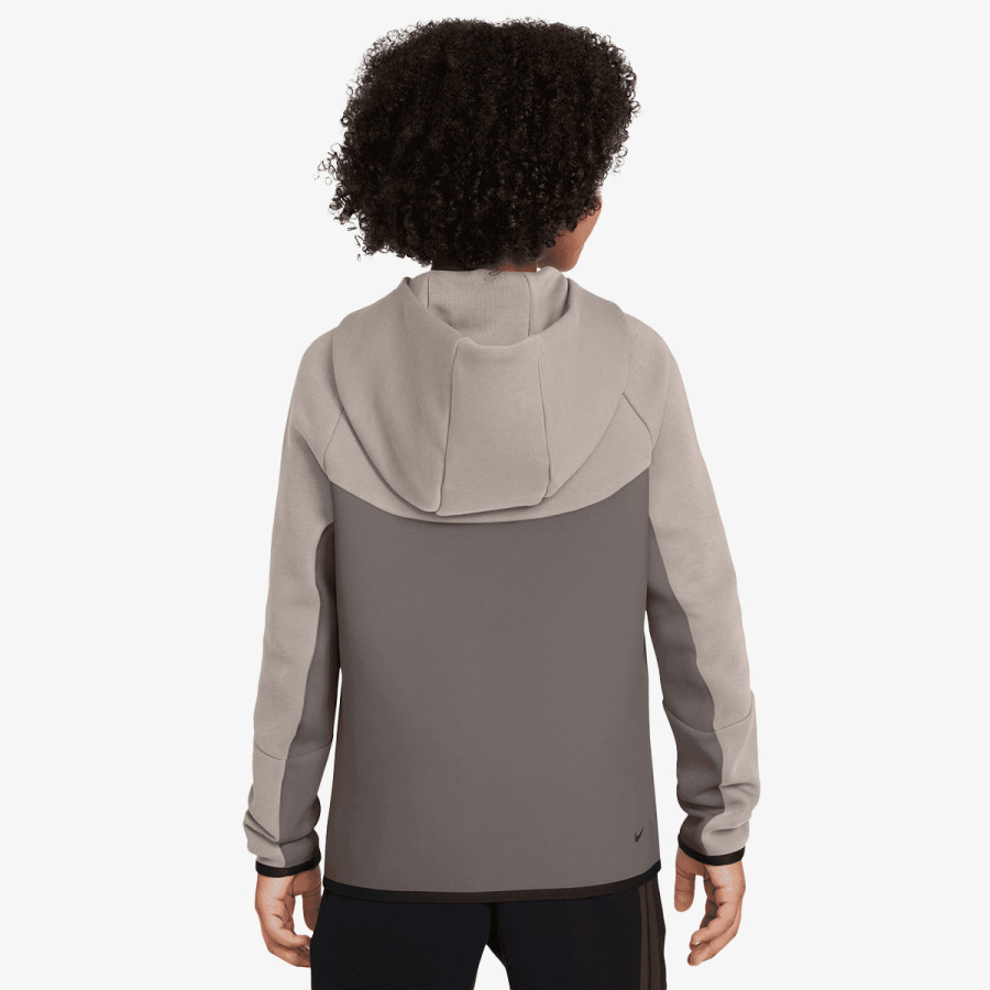 NIKE Суитшърт B NSW TCH FLC FZ - PD 