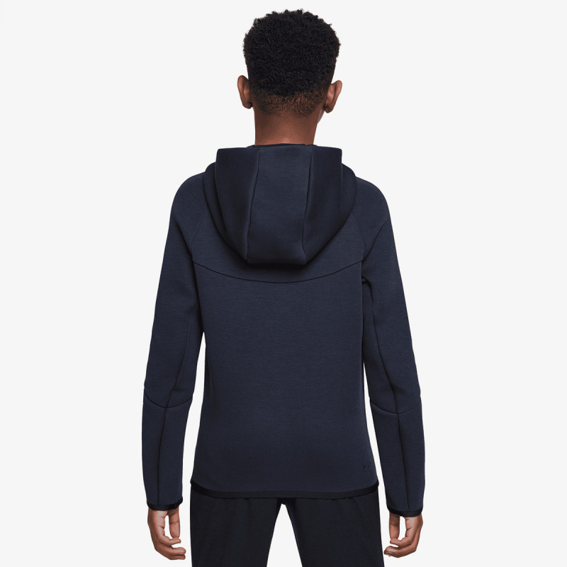 NIKE Суитшърт B NSW TCH FLC FZ - PD 