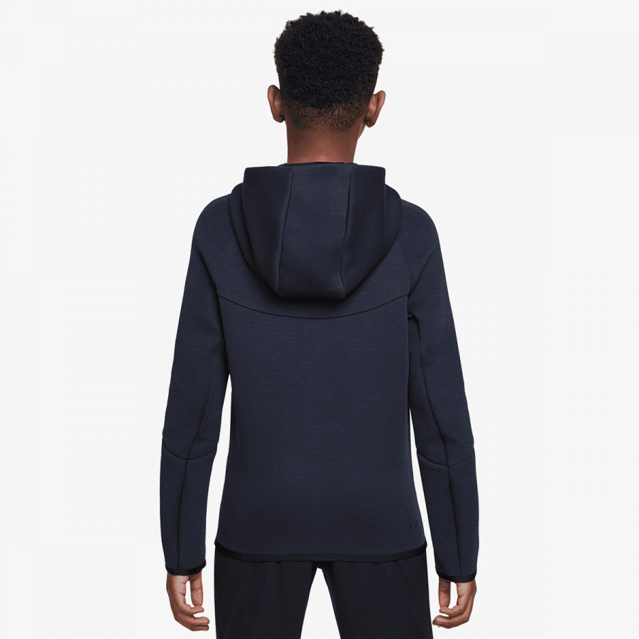 NIKE Суитшърт B NSW TCH FLC FZ - PD 
