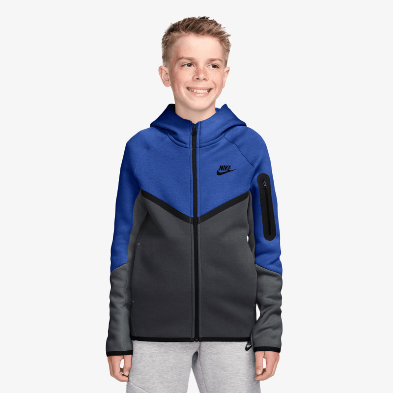 NIKE Суитшърт B NSW TCH FLC FZ - PD 