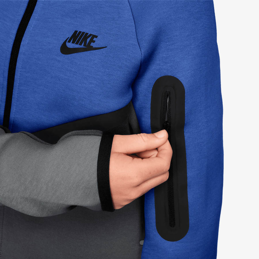 NIKE Суитшърт B NSW TCH FLC FZ - PD 